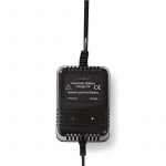 Nedis Lead-Acid Battery Charger | 2.3 / 6.9 / 13.8 V DC | 0.6 A | Trickle charging | Type C (CEE 7/16) | Battery Clamps | Battery type: AGM / Gel / Lead Acid / SLA / VRLA | Black