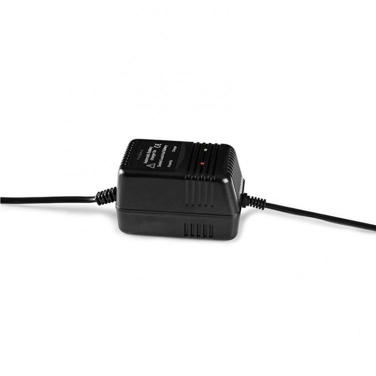 Nedis Lead-Acid Battery Charger | 2.3 / 6.9 / 13.8 V DC | 0.6 A | Trickle charging | Type C (CEE 7/16) | Battery Clamps | Battery type: AGM / Gel / Lead Acid / SLA / VRLA | Black