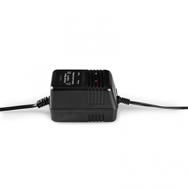Nedis Lead-Acid Battery Charger | 2.3 / 6.9 / 13.8 V DC | 0.6 A | Trickle charging | Type C (CEE 7/16) | Battery Clamps | Battery type: AGM / Gel / Lead Acid / SLA / VRLA | Black