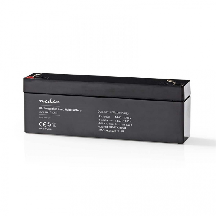 Nedis Battery | Lead-Acid | Rechargeable | 12 V | 2000 mAh Nedis Battery | Lead-Acid | Rechargeable | 12 V | 2000 mAh