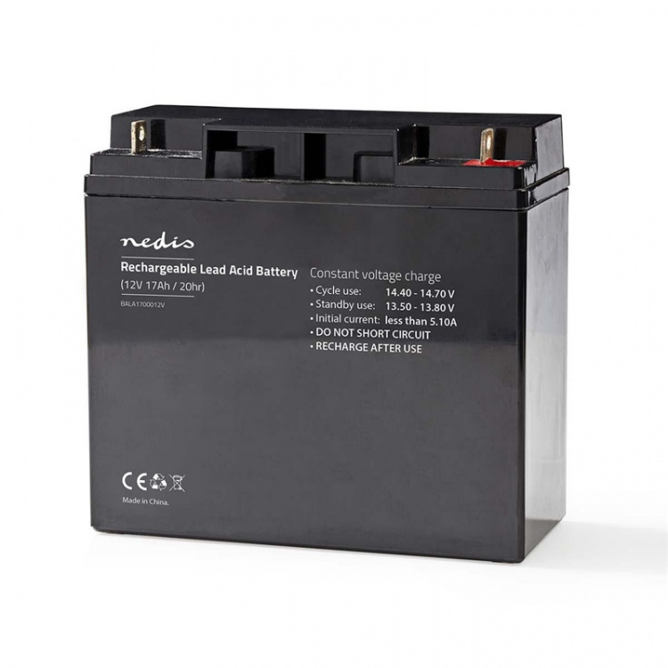 Nedis Battery | Lead-Acid | Rechargeable | 12 V | 17000 mAh Nedis Battery | Lead-Acid | Rechargeable | 12 V | 17000 mAh