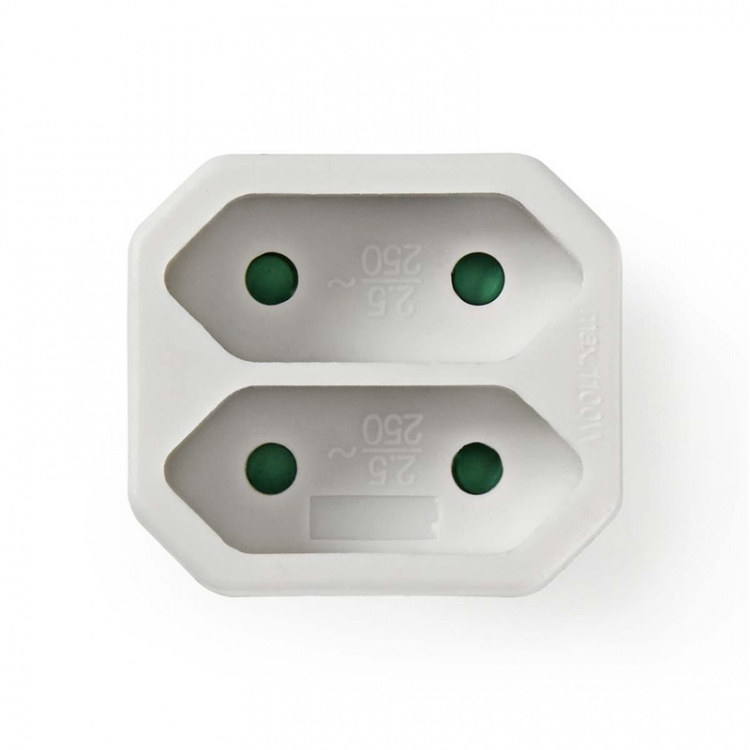 Nedis Power Socket Splitter | Type F (CEE 7/7) | 250 V AC 50 Hz | Type C (CEE 7/16) | 250 V AC 50/60 Hz | 2.5 A | 1100 W | White Nedis Power Socket Splitter | Type F (CEE 7/7) | 250 V AC 50 Hz | Type C (CEE 7/16) | 250 V AC 50/60 Hz | 2.5 A | 1100 W | White