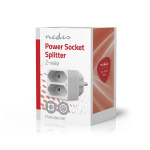 Nedis Power Socket Splitter | Type F (CEE 7/7) | 250 V AC 50 Hz | Type C (CEE 7/16) | 250 V AC 50/60 Hz | 2.5 A | 1100 W | White Nedis Power Socket Splitter | Type F (CEE 7/7) | 250 V AC 50 Hz | Type C (CEE 7/16) | 250 V AC 50/60 Hz | 2.5 A | 1100 W | White