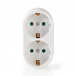 Nedis Power Socket Splitter | Type F (CEE 7/7) | 250 V AC 50 Hz | Type F (CEE 7/7) | 250 V AC 50/60 Hz | 16.0 A | 3500 W | White