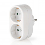 Nedis Power Socket Splitter | Type F (CEE 7/7) | 250 V AC 50 Hz | Type F (CEE 7/7) | 250 V AC 50/60 Hz | 16.0 A | 3500 W | White