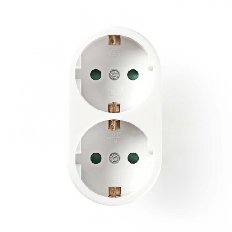 Nedis Power Socket Splitter | Type F (CEE 7/7) | 250 V AC 50 Hz | Type F (CEE 7/7) | 250 V AC 50/60 Hz | 16.0 A | 3500 W | White