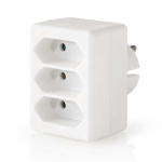 Nedis Power Socket Splitter | Type F (CEE 7/7) | 250 V AC 50 Hz | Type C (CEE 7/16) | 250 V AC 50/60 Hz | 2.5 A | 1700 W | White