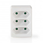 Nedis Power Socket Splitter | Type F (CEE 7/7) | 250 V AC 50 Hz | Type C (CEE 7/16) | 250 V AC 50/60 Hz | 2.5 A | 1700 W | White