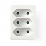 Nedis Power Socket Splitter | Type F (CEE 7/7) | 250 V AC 50 Hz | Type C (CEE 7/16) | 250 V AC 50/60 Hz | 2.5 A | 1700 W | White