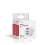 Nedis Power Socket Splitter | Type F (CEE 7/7) | 250 V AC 50 Hz | Type C (CEE 7/16) | 250 V AC 50/60 Hz | 2.5 A | 1700 W | White