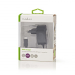 Nedis Wall Charger | Quick charge feature | 1x 3.0 A | Number of outputs: 1 | USB-C™ (Fixed) Cable | 1.50 m | Single Voltage Output | Black