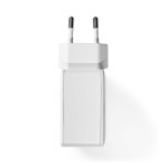 Nedis Wall Charger | 2x 1.0 A / 2x 2.4 A | Number of outputs: 4 | Port type: 4x USB-A | No Cable Included | 24 W | Single Voltage Output