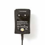 Nedis Universal AC Power Adapter | 18 W | 3 - 12 V DC | 1.80 m | 1.5 / 2.1 A | 6 plug(s) | Black