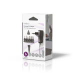 Nedis Universal AC Power Adapter | 7.20 W | 3 - 12 V DC | 1.80 m | 1.0 A | 6 plug(s) | Black Nedis Universal AC Power Adapter | 7.20 W | 3 - 12 V DC | 1.80 m | 1.0 A | 6 plug(s) | Black