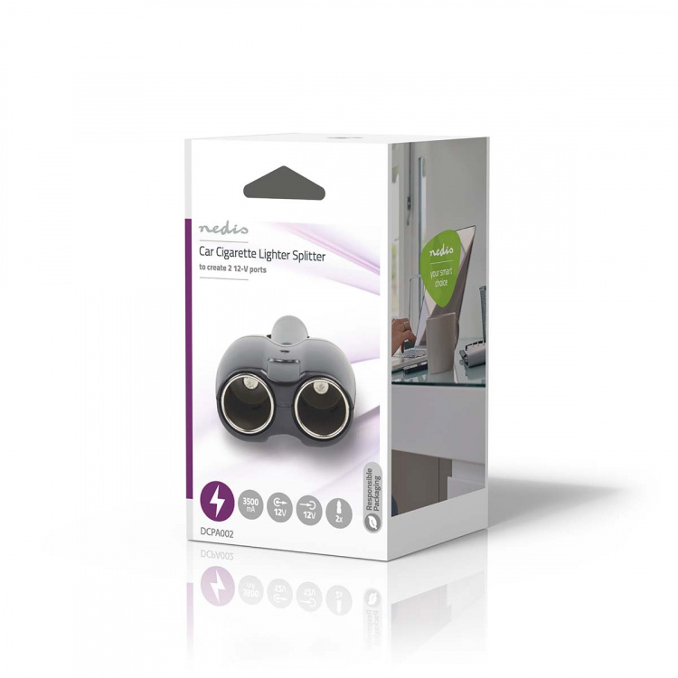 Nedis Universal DC/DC Power Adapter | Car Adapter | 120 W | Input voltage: 12 V DC | 12 V DC | Maximum output current per port: 10 A | Black