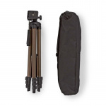 Nedis Tripod | Maximum load capacity: 2.0 kg | Minimum working height: 40.5 cm | Maximum working height: 128.0 cm | 4 Segments | Pan | Travel bag included | ABS / Aluminium | Black / Bronze Nedis Tripod | Maximum load capacity: 2.0 kg | Minimum working height: 40.5 cm | Maximum working height: 128.0 cm | 4 Segments | Pan | Travel bag included | ABS / Aluminium | Black / Bronze