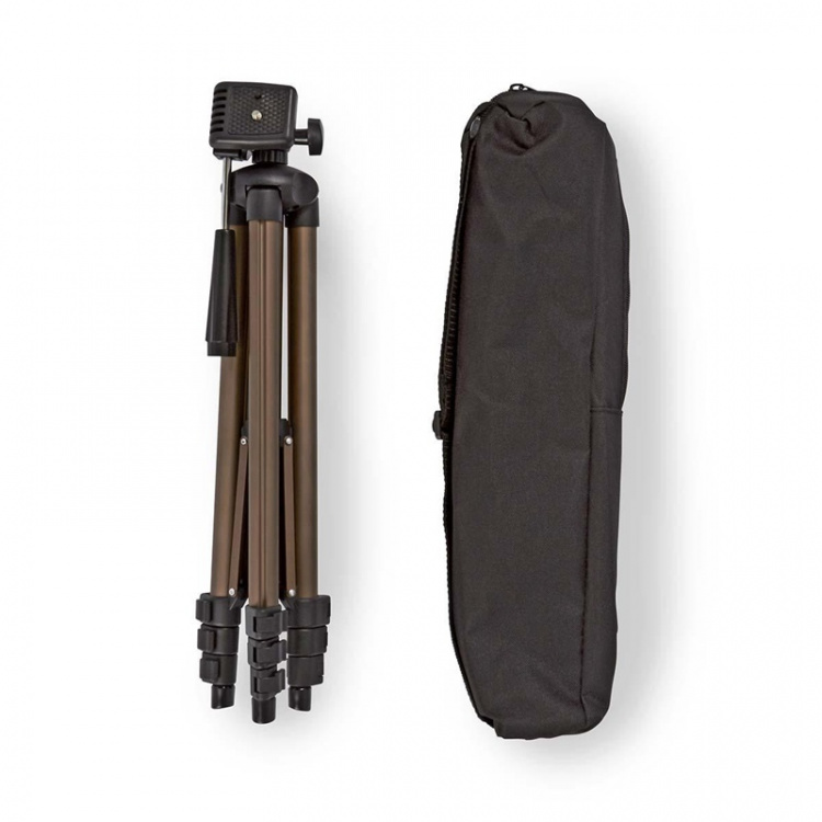 Nedis Tripod | Maximum load capacity: 2.0 kg | Minimum working height: 40.5 cm | Maximum working height: 128.0 cm | 4 Segments | Pan | Travel bag included | ABS / Aluminium | Black / Bronze Nedis Tripod | Maximum load capacity: 2.0 kg | Minimum working height: 40.5 cm | Maximum working height: 128.0 cm | 4 Segments | Pan | Travel bag included | ABS / Aluminium | Black / Bronze