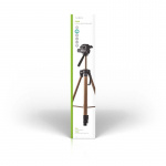 Nedis Tripod | Maximum load capacity: 4.0 kg | Minimum working height: 64.0 cm | Maximum working height: 161.0 cm | 2 Segments | Pan & Tilt | Travel bag included | ABS / Aluminium | Black / Bronze