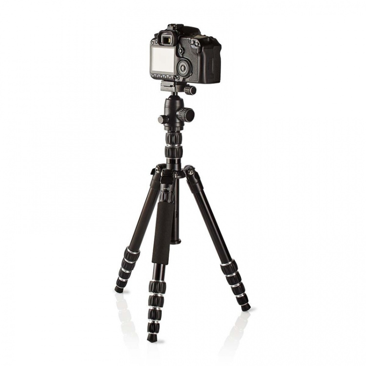 Nedis Tripod | Maximum load capacity: 3.0 kg | Minimum working height: 17.5 cm | Maximum working height: 145.0 cm | 3 Segments | Ball Head | Travel bag included | Reversible center column | ABS / Aluminium | Black Nedis Tripod | Maximum load capacity: 3.0 kg | Minimum working height: 17.5 cm | Maximum working height: 145.0 cm | 3 Segments | Ball Head | Travel bag included | Reversible center column | ABS / Aluminium | Black
