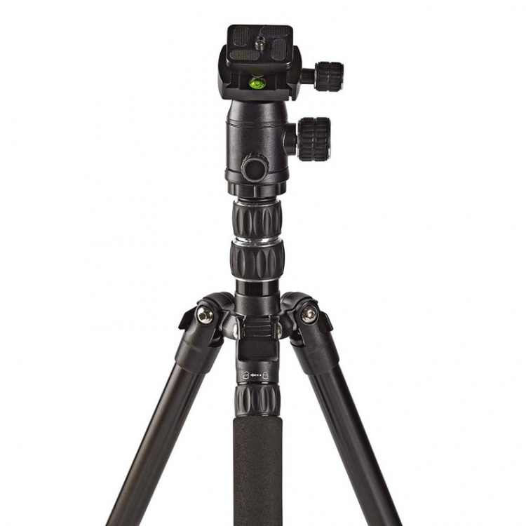 Nedis Tripod | Maximum load capacity: 3.0 kg | Minimum working height: 17.5 cm | Maximum working height: 145.0 cm | 3 Segments | Ball Head | Travel bag included | Reversible center column | ABS / Aluminium | Black Nedis Tripod | Maximum load capacity: 3.0 kg | Minimum working height: 17.5 cm | Maximum working height: 145.0 cm | 3 Segments | Ball Head | Travel bag included | Reversible center column | ABS / Aluminium | Black