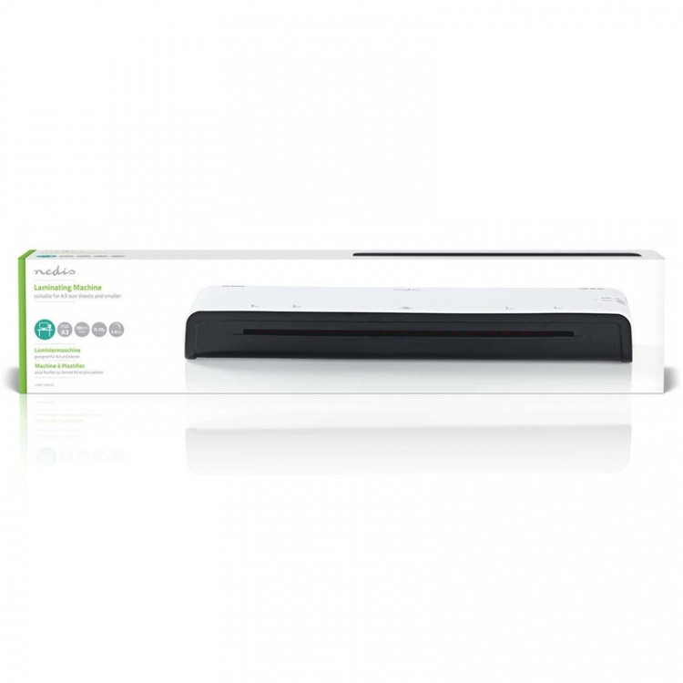 Nedis Laminator | Hot & Cold | A3 | 300 mm/min | Mains Powered | White