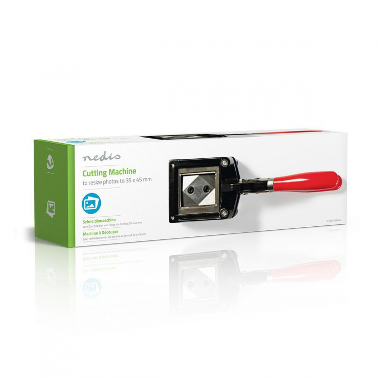 Nedis Passport Photo Cutters | 35 x 45 mm | Metal | Black / Red