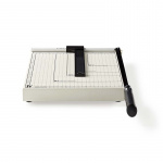 Nedis Paper Cutting Machine | Max. cutting size: 210 x 297 mm | Type of knife: Metal | Metal | Black / White