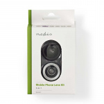 Nedis Camera Lens Kit | Used for: Smartphone / Tablet | 3-in-1 | Lens type: Fish Eye / Macro / Wide Angle | Screw and Plug