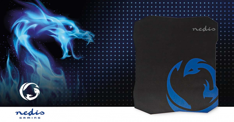 Nedis Gaming Mouse Pad | Microfiber / Rubber | Black