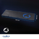 Nedis Gaming Mouse Pad | Microfiber / Rubber | Black