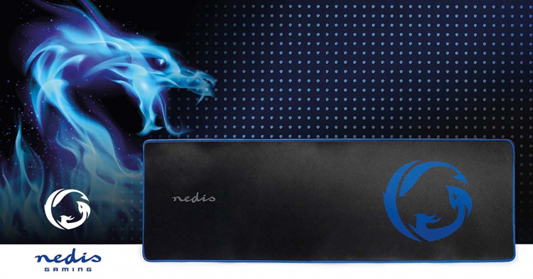 Nedis Gaming Mouse Pad | Microfiber / Rubber | Black