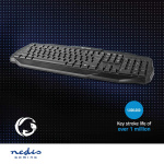 Nedis Wired Gaming Keyboard | USB 2.0 | Membrane Keys | LED | US International | US Layout | USB Powered | Power cable length: 1.50 m | Gaming