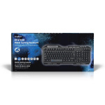Nedis Wired Gaming Keyboard | USB 2.0 | Membrane Keys | LED | US International | US Layout | USB Powered | Power cable length: 1.50 m | Gaming