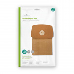 Nedis Vacuum Cleaner Bag | 10 pcs | Paper | Most sold for: Electrolux | Brown