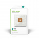 Nedis Vacuum Cleaner Bag | 4 pcs | Synthetic | Most sold for: Universal | White
