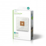 Nedis Vacuum Cleaner Bag | 4 pcs | Synthetic | Most sold for: Universal | White