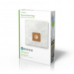 Nedis Vacuum Cleaner Bag | 4 pcs | Synthetic | Most sold for: Electrolux | White