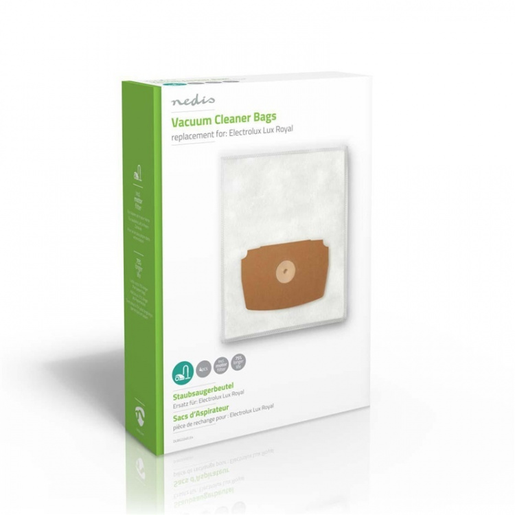 Nedis Vacuum Cleaner Bag | 4 pcs | Synthetic | Most sold for: Electrolux | White