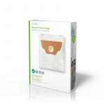 Nedis Vacuum Cleaner Bag | 4 pcs | Synthetic | Most sold for: Electrolux | White