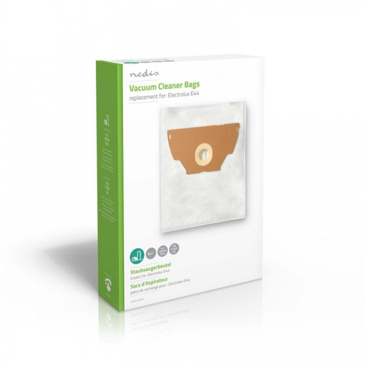 Nedis Vacuum Cleaner Bag | 4 pcs | Synthetic | Most sold for: Electrolux | White