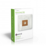 Nedis Vacuum Cleaner Bag | 4 pcs | Synthetic | Most sold for: Nilfisk | White
