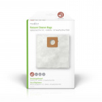 Nedis Vacuum Cleaner Bag | 4 pcs | Synthetic | Most sold for: H.E. - Goldstar - LG Sweefty/Dino/TB33 | White