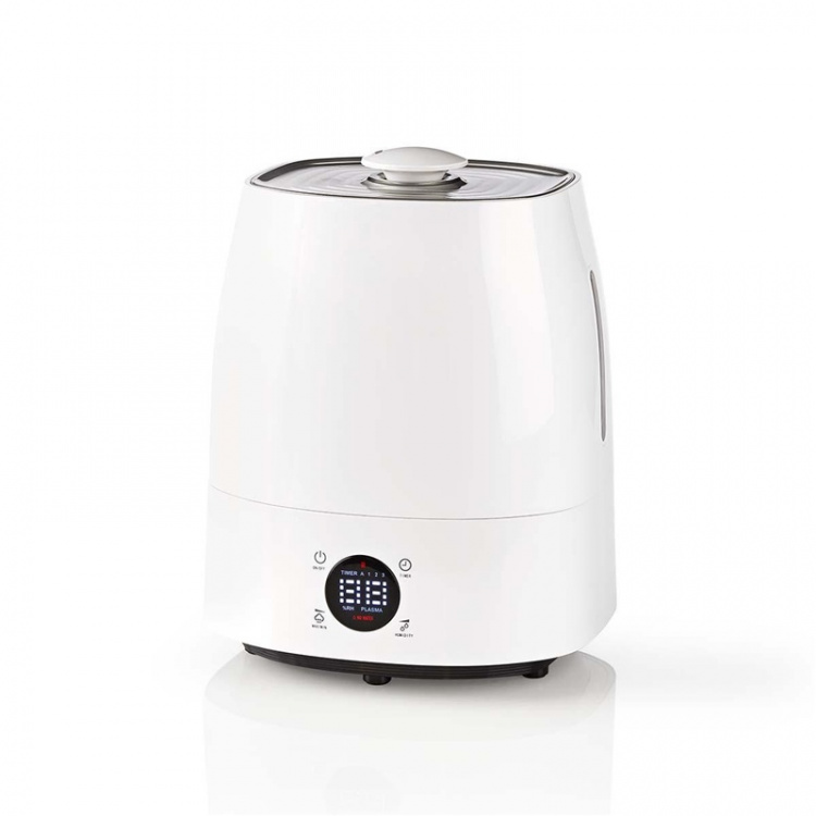 Nedis Air Humidifier | 110 W | With Cool and Warm Mist | 5.5 l | Hygrometer | Timer | Suitable for space up to: 50 m² | Grey / White Nedis Air Humidifier | 110 W | With Cool and Warm Mist | 5.5 l | Hygrometer | Timer | Suitable for space up to: 50 m² | Grey / White
