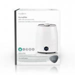 Nedis Air Humidifier | 110 W | With Cool and Warm Mist | 5.5 l | Hygrometer | Timer | Suitable for space up to: 50 m² | Grey / White Nedis Air Humidifier | 110 W | With Cool and Warm Mist | 5.5 l | Hygrometer | Timer | Suitable for space up to: 50 m² | Grey / White