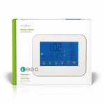 Nedis Weather Station | Indoor & Outdoor | Including wireless weather sensor | Weather forecast | Time display | Colour LCD Display | Alarm clock function