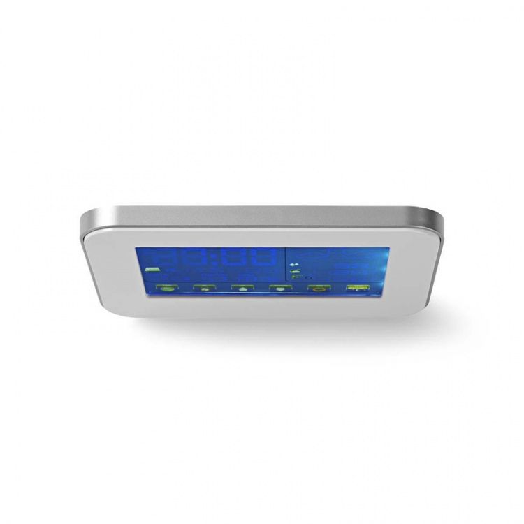 Nedis Weather Station | Indoor & Outdoor | Including wireless weather sensor | Weather forecast | Time display | Colour LCD Display | Alarm clock function
