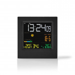 Nedis Weather Station | Indoor & Outdoor | Including wireless weather sensor | Weather forecast | Time display | LED | Alarm clock function Nedis Weather Station | Indoor & Outdoor | Including wireless weather sensor | Weather forecast | Time display | LED | Alarm clock function