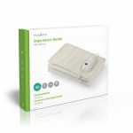 Nedis Electric Blanket | Underblanket | 1 Person | 150 x 80 cm | 3 Heat Settings | Washable | Overheating protection | Polyester Nedis Electric Blanket | Underblanket | 1 Person | 150 x 80 cm | 3 Heat Settings | Washable | Overheating protection | Polyester