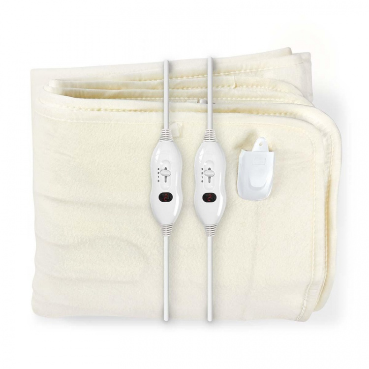 Nedis Electric Blanket | Underblanket | 2 Persons | 160 x 140 cm | 3 Heat Settings | Washable | Overheating protection | Polyester Nedis Electric Blanket | Underblanket | 2 Persons | 160 x 140 cm | 3 Heat Settings | Washable | Overheating protection | Polyester