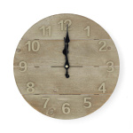 Nedis Wall Clock | Diameter: 300 mm | Wood | Beige / Brown